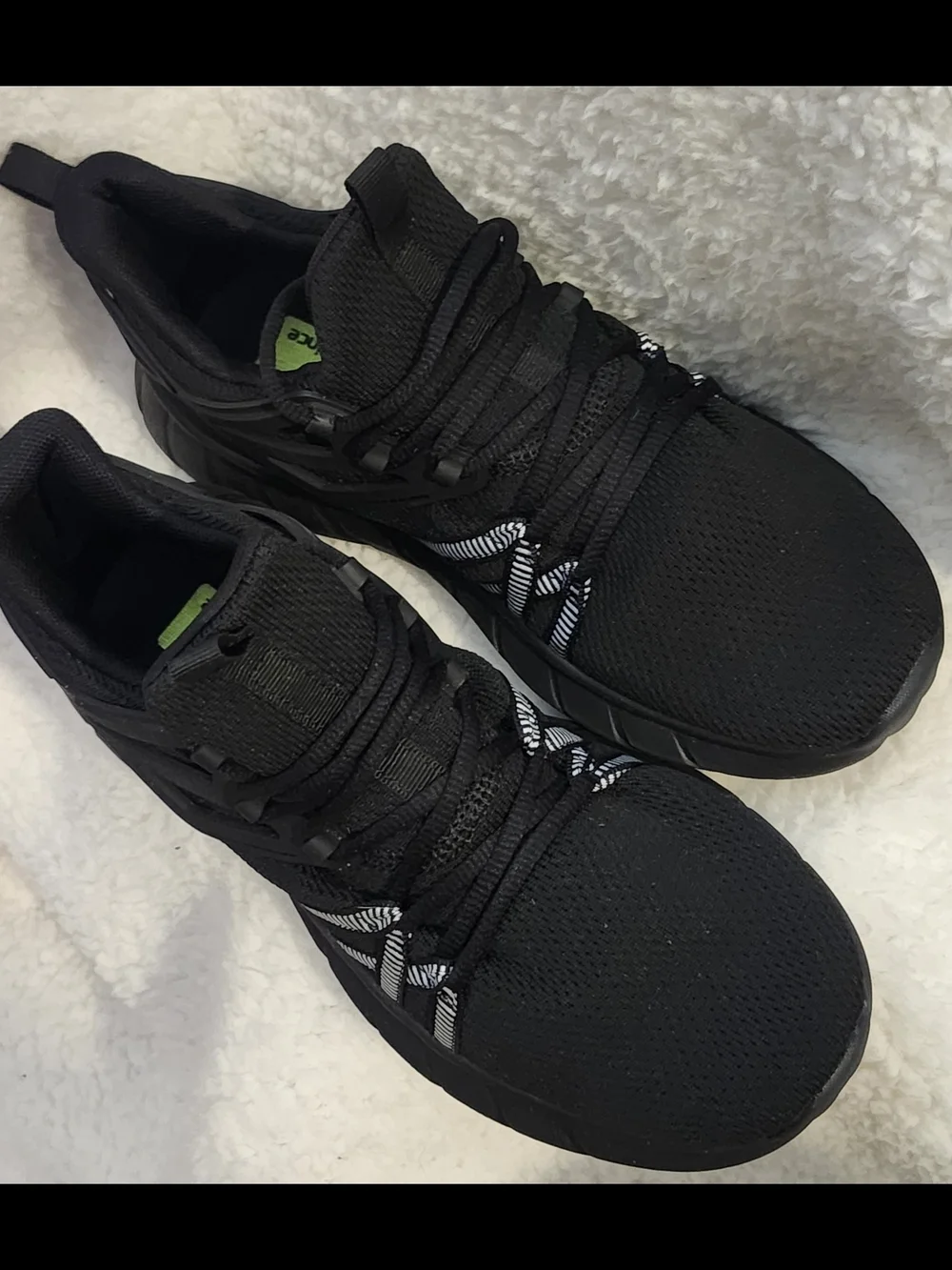 Men's Black Athletic Sneakers - Lightweight Comfort